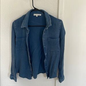 Blue Button-Up Shirt